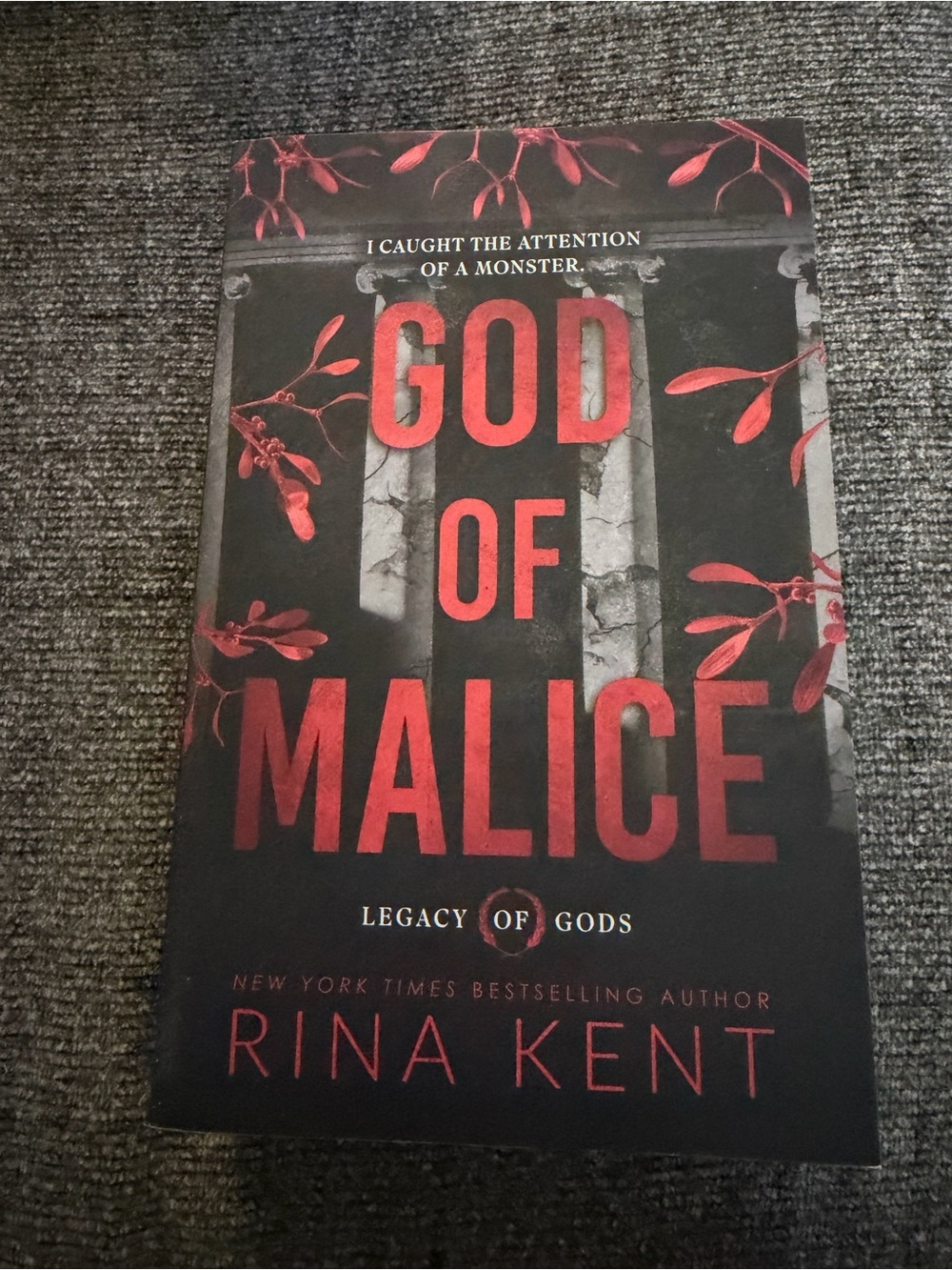 'God of Malice' Book Cover Print in Black and Red